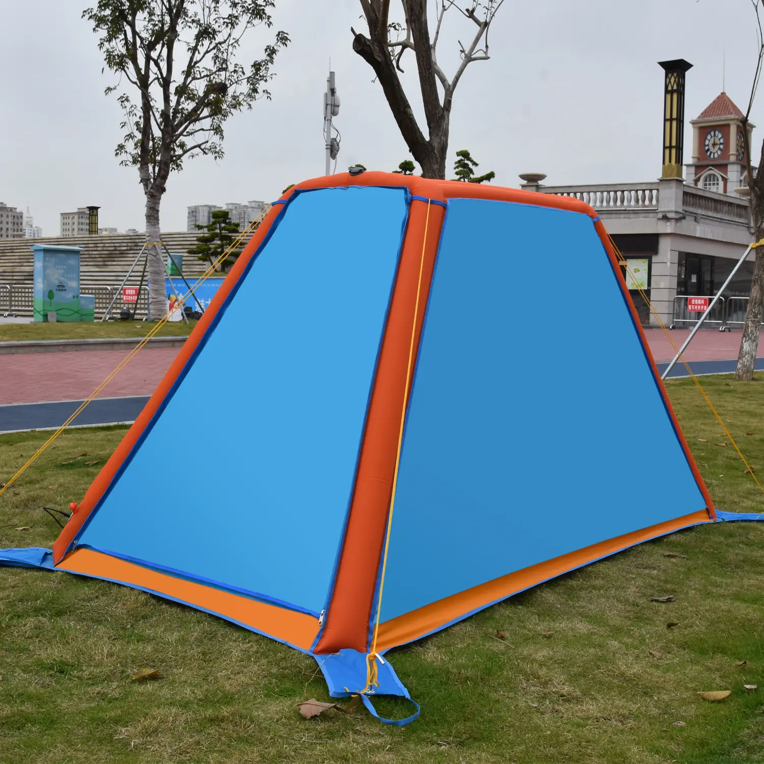 공장 직접 판매 사용자 정의 하이 엔드 야외 더블 전기 풍선 텐트 간단한 해변 가족 캠핑 텐트