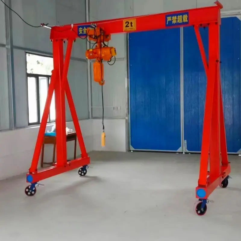 Ce Approved 1ton 2ton 5ton 8ton 10ton Workshop Mobile Lift Machine Shop Use Movable Gantry Crane