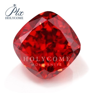Garnet kırmızı renk 5A kalite kare yastık kesim kübik zirkonya stok grafik taşlar takı yapma kübik zirkonya - Product Image 1