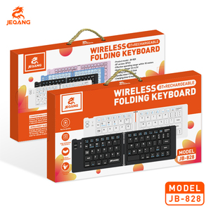 Teclado plegable Jeqang con diseño de 2 pliegues tipo C, batería de larga duración para tabletas y portátiles, nuevo producto - Product Image 6