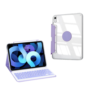 Funda de teclado desmontable extraíble para iPad compatible con carga de lápiz, funda de teclado Bluetooth inalámbrica para iPad Air 5th/4th 11'' - Product Image 1