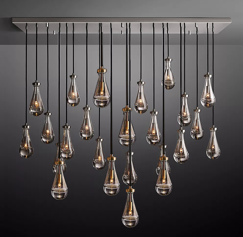 Wholesale Modern Hotel Lighting Furniture Rain Round Restoration Hardware Chandelier