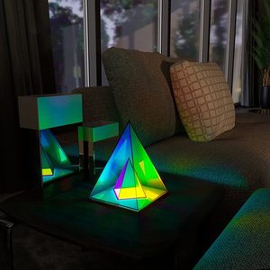 2022新しいスタイルのモダンなクリエイティブテーブル照明ルービックキューブピラミッドRGBパーティーLEDナイトライトホリデークリスマスに最適なギフト - Product Image 3