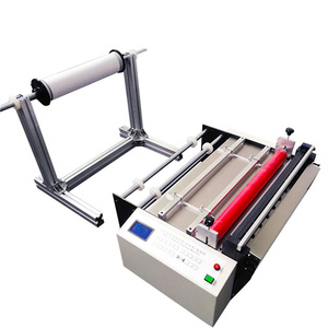SG-YHD-<strong>400</strong> 400mm Automatic Roll to Sheet Cutting Machine Desktop PVC Film <strong>Cross</strong> Cutting Machine Paper Cutter Machine - Product Image 1