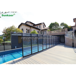 Fast Delivery Customized Polycarbonate Retractable <strong>Pool</strong> <strong>Enclosure</strong> <strong>Cost</strong> Residential <strong>Pool</strong> <strong>Enclosure</strong> Mobile Cover for <strong>Pool</strong> - Product Image 5