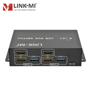 Ultra HD Dual Monitor 2 Port Display Port <strong>Kvm</strong> <strong>Switch</strong> Efficient PC Switching &amp; Multi-Screen Sharing