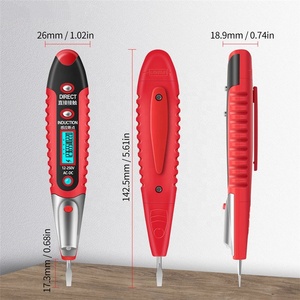 VD700 dijital elektrikli Test kalemi gerilim dedektörü kalem 12 ~ 250V AC/DC taşınabilir LCD ekran Mini elektrikçi Test aracı - Product Image 5