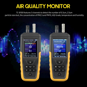 Particle <strong>Detection</strong> Air Quality Monitoring <strong>Device</strong> PM2.5 PM10 Multi Function Indoor Environmental Air Particulate Dust Counter