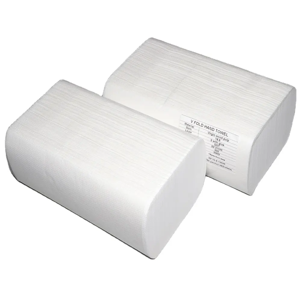 A mano tovagliolo di carta papel higienico V fold articoli per la casa
