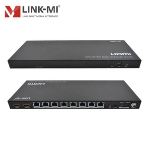 4K HDMI 1x8 Splitter Extender 60m con HDCP2.2 Soporte HDMI Splitter Over Cat5e/6 con 8 salidas para distribución 4K