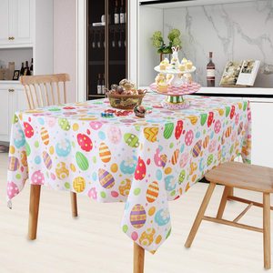 Đồng bằng dùng một lần LDPE không thấm nước hình chữ nhật Khăn Trải Bàn Hoa phục sinh bảng bìa cho tiệc cưới bên sử dụng nhà - Product Image 6