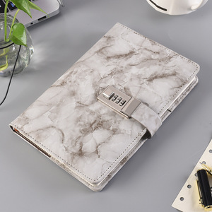 On Sale Soft Marble Cipher Book Creative Student Prize <strong>Notebook</strong> Simple and Thickened <strong>Notepad</strong> Password <strong>Lock</strong> Diary Book - Product Image 3