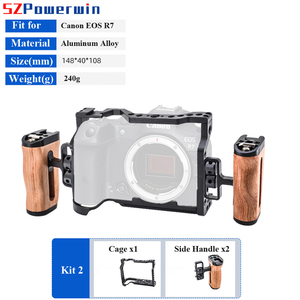 E-OS R7カメラ用ベースプレートとフォーカスハンドル付きケージキット - Product Image 3