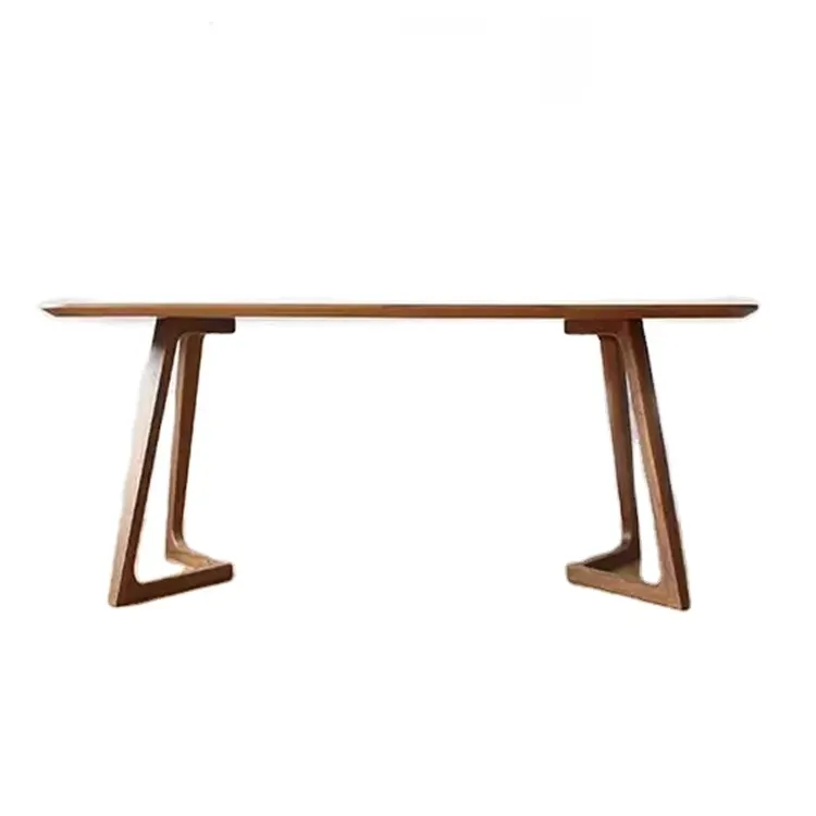 Elegante semplice rettangolare in legno massello tavolo piccolo home office desk moderno tavolino in legno