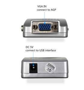 Adaptador de vídeo compuesto VGA a TV AV RCA, convertidor, caja compatible con s-video RGB NTSC/PAL, señal de ordenador, precio de fábrica