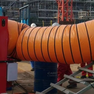 Nhà Máy Bán Hàng Trực Tiếp Tùy Chỉnh Không Khí Công Nghiệp Ống Dẫn 500Mm 5M Xả Thông Gió Ống Chống Cháy PVC Linh Hoạt Thông Gió Ống - Product Image 2