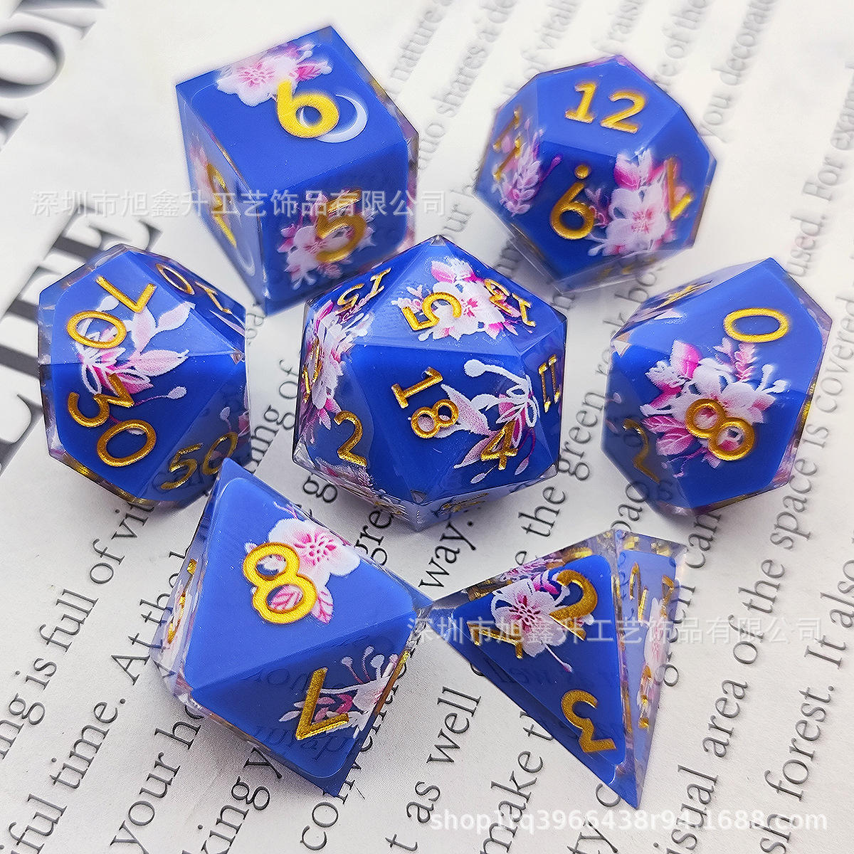 7-piece color flower set