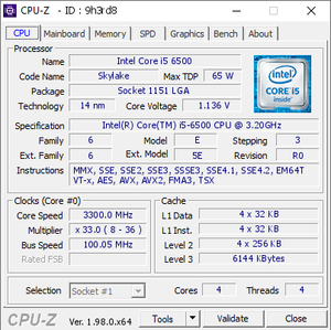 โปรเซสเซอร์พีซี/ไคลเอนต์/แท็บเล็ต I5หลัก6500ซีพียู Intel Core I5โปรเซสเซอร์รุ่น6th - Product Image 5