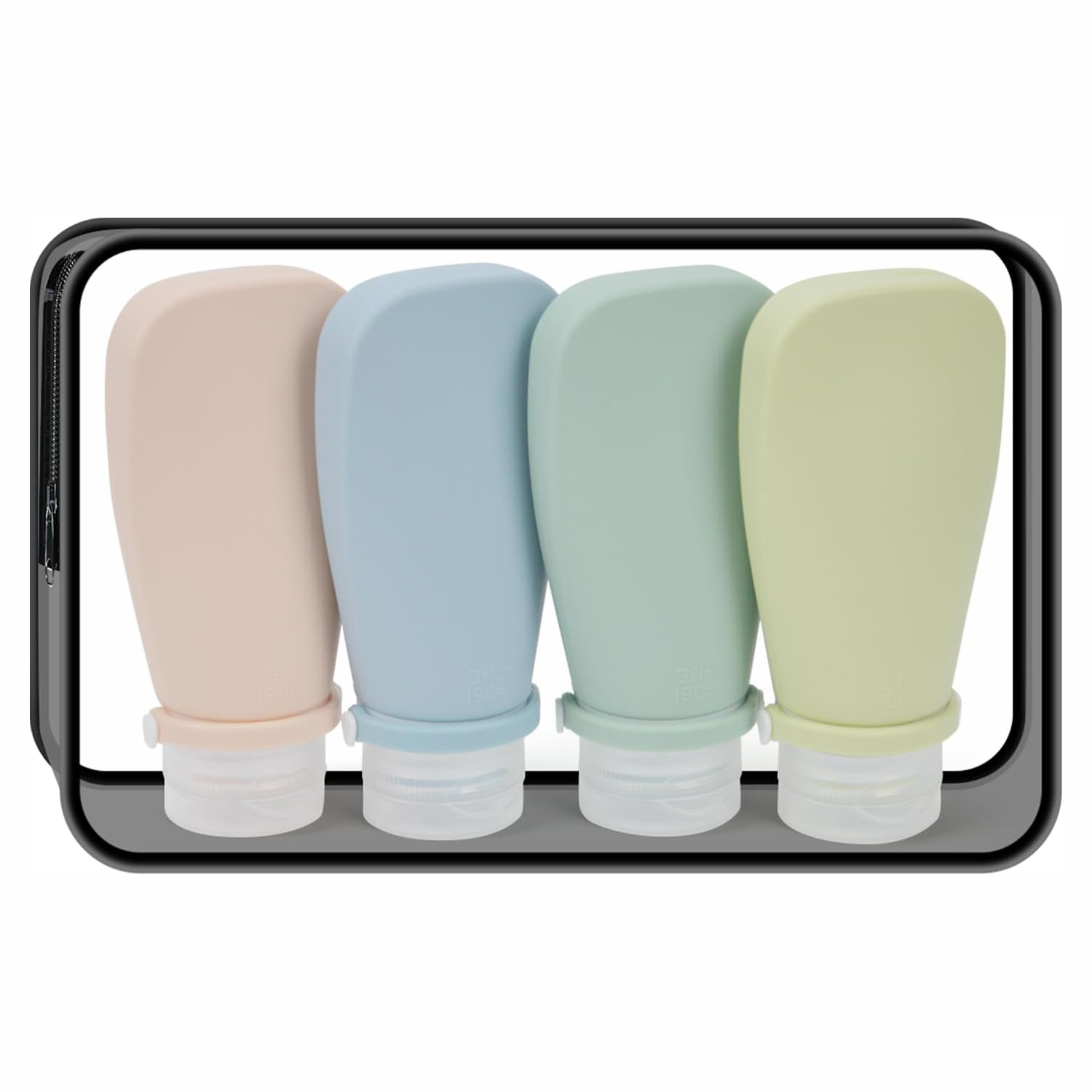 Paquet de 4 x90 ml avec sac en PVC-1