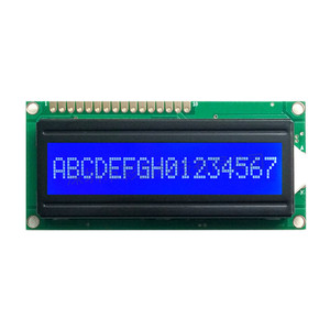 1601 leggibile alla luce solare modulo Display LCD STN 16x1 carattere con retroilluminazione a LED supporta controller di interfaccia seriali paralleli - Product Image 1