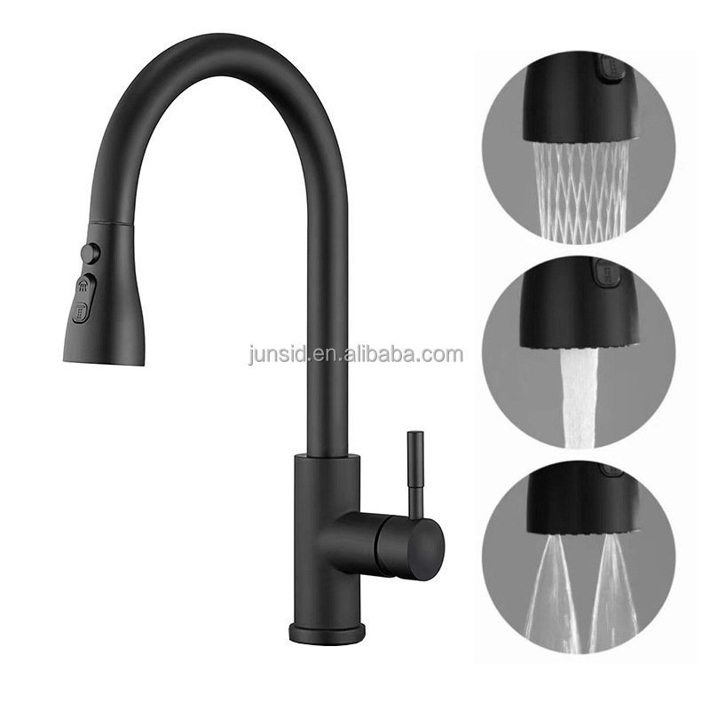 Deux boutons en acier inoxydable noir 201
