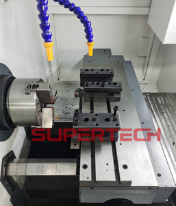 Torno CNC SuperTech CK6150, máquina herramienta CNC de alta precisión, sierra de mesa multifunción, torno CNC, torno de Metal giratorio de China