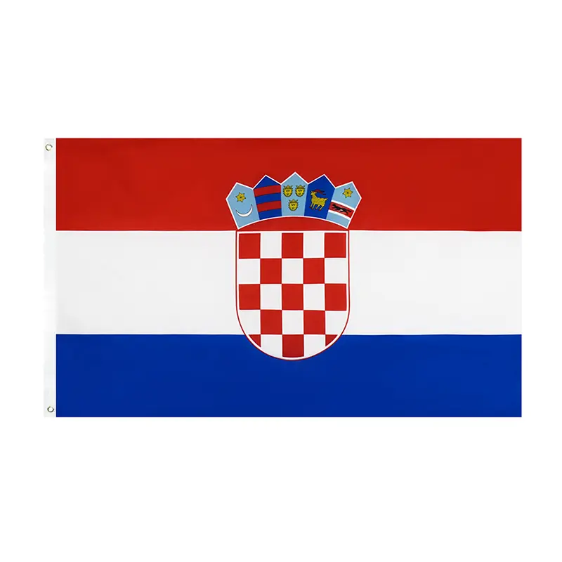 2024 Euro vendita calda calcio croazia bandiere a parete all'aperto per le elezioni articoli promozionali