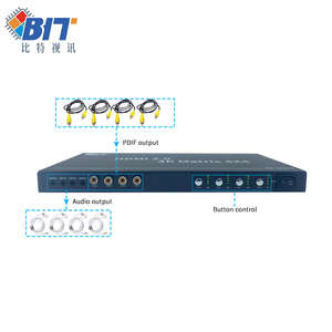 Venta caliente profesional Audio Video e iluminación Matrix Switcher Calidad industrial con control IR 3D Pdif HDMI Pantalla LCD