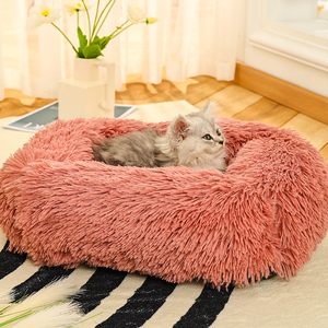 猫の巣ラウンドぬいぐるみペットの巣冬の暖かい犬の巣犬のベッド犬のマットペットマット卸売