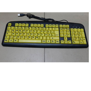 Teclado Alemán y Alemán para gamer, teclado de oficina original con letras grandes, para ordenador de escritorio y ratón - Product Image 5