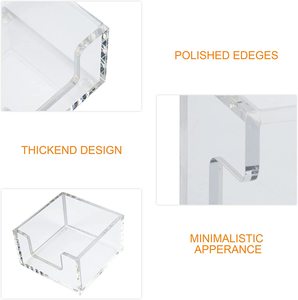 Chú ý chủ lưu ý rõ ràng Acrylic Memo chủ cho bàn tổ chức văn phòng nhà bài Pop Lưu ý Dispenser - Product Image 3