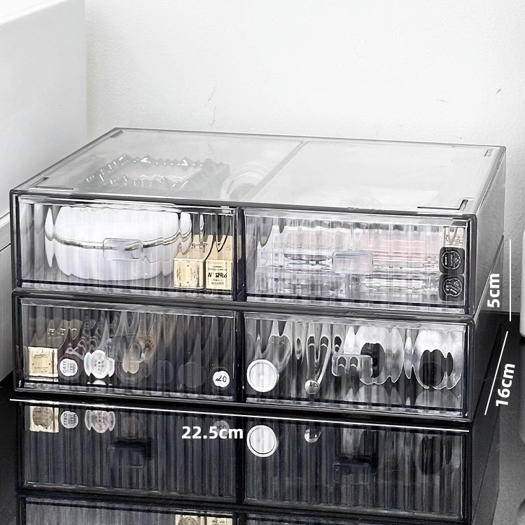 Translucent gray two-drawer**2