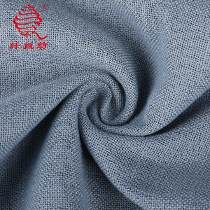 IFR 100% poliéster 300cm Ancho Lino-Look Dimout Hotel tapicería tela ignífuga tejido técnica QSF grupo para cortina - Product Image 1