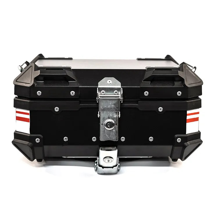 22L Đen F2-MOTO Nhôm Có Thể Tháo Rời Xe Máy Top Box Top Bag Moto Tail Box