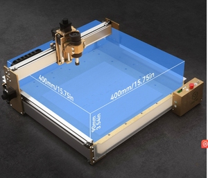 CNC40 * 40厘米小型台式浮雕雕刻机可编程序控制器路由器塑料盒亚克力印刷电路板钻木路由器数控工作室 - Product Image 4