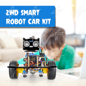 Tscinbuny 2WD çok fonksiyonlu kablosuz kontrollü Robot araba kitleri Arduino için programlama eğitim geliştirme kurulu projeleri