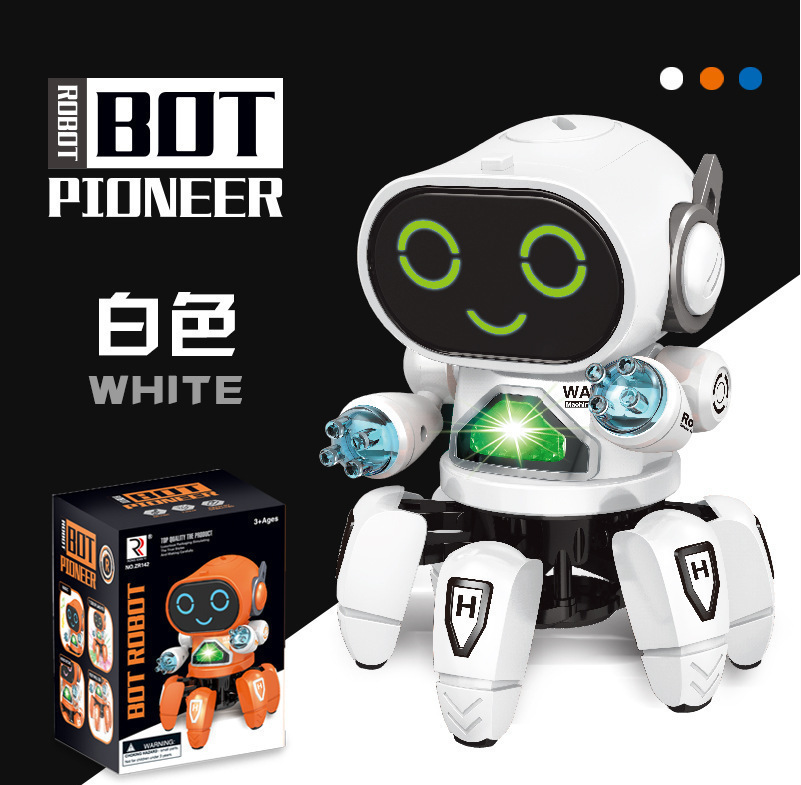 White six claws robot battery model