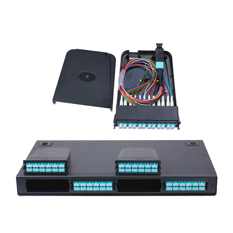 12/24 Fiber Mtp/Mpo Cassettes 8 Port Patch Panel 8 core fiber patch panel 24 core glasvezel patch panel
