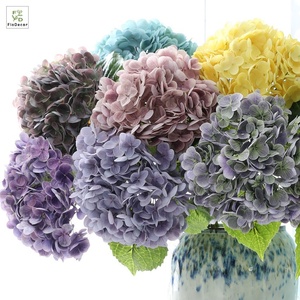 Chất Lượng Cao Nhân Tạo Bất Cảm Ứng Cao Su Tú Cầu Mùa Thu Hoa Đầu Lớn Cho Đảng Khách Sạn Bàn Đám Cưới Hoa Trang Trí - Product Image 5