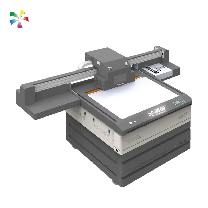 ID PVC Card Digital Printing Machine Alta Qualidade Cor UV Industrial Photo Inkjet Printer For Bottle