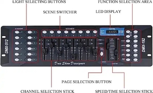 Mini Operator 192 <strong>DMX</strong> Channel Stage Light <strong>Controller</strong> Console <strong>DMX</strong> 512 <strong>Controller</strong> Disco Party Stage Lighting Console Night Club - Product Image 5