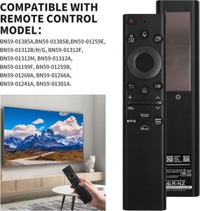 Telecomando solare sostitutivo BN59-01385A per Samsung Neo QLED 8K 4K serie Smart TV controllo vocale di codice fisso - Product Image 6