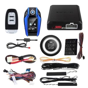 Sistema de alarma para coche, botón remoto de 2 vías, lcd, llave inteligente, PKE, bloqueo automático y desbloqueo, arranque remoto, motor de parada de arranque - Product Image 3