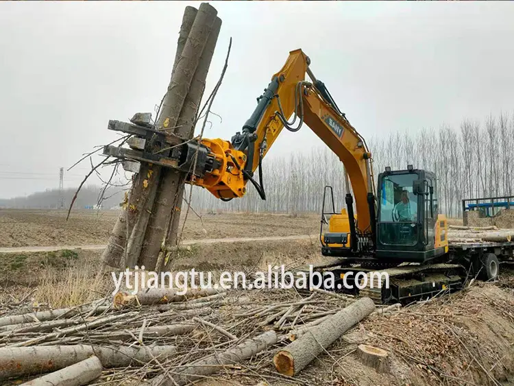 JT Energy Forest Timber 360 Degree Rotating Hydraulic Wood Grapple For Excavator