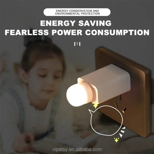 Fábrica pequeña colorida portátil recargable luz USB enchufe de pared lámpara alimentada protección ocular luz nocturna para computadora - Product Image 4