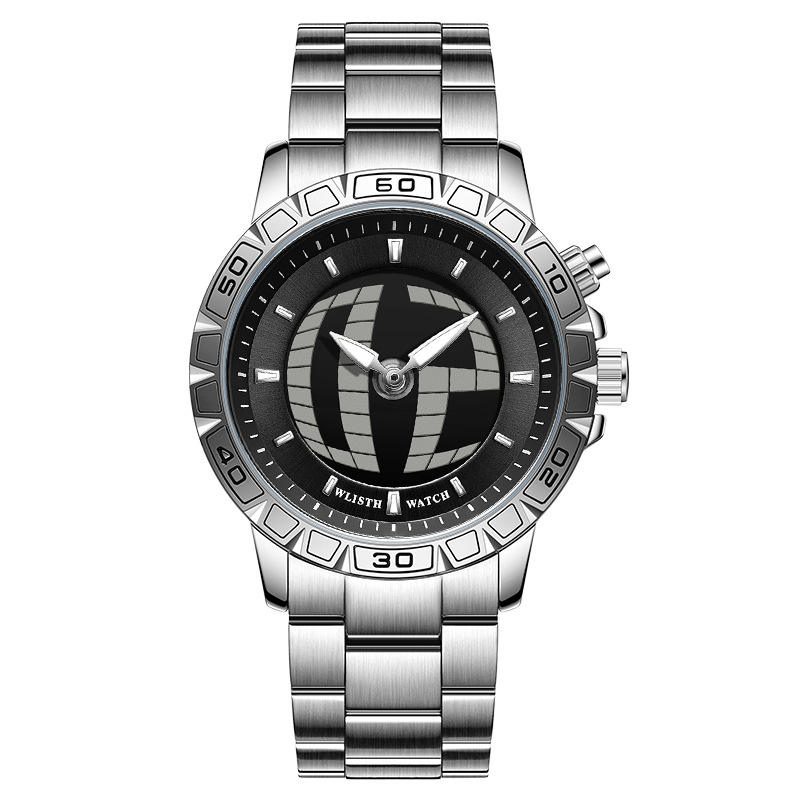 Cara negra-banda plateada