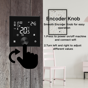 Controllo remoto Wireless Wifi Smart Home termostato con controllo settimanale programmabile sensibile manopola di controllo Wifi termostato di riscaldamento - Product Image 4