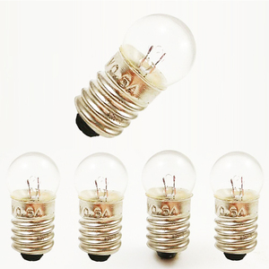 หลอดไฟ E10ไฟฉายขนาดเล็ก Electric1.5V 2.5V 3.5V4.5V6V12VReplacement นักเรียน0.3A ลูกปัดสกรูโคมไฟฟิสิกส์ - Product Image 4