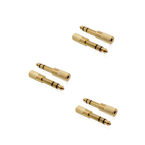 Audio Jack Connectors Custom Gold 1/4&quot; <strong>6.5</strong> / 6.35Mm to 3.5Mm Plug Stereo Audio Headphone <strong>Screw</strong> Audio Electronics Parts - Product Image 5
