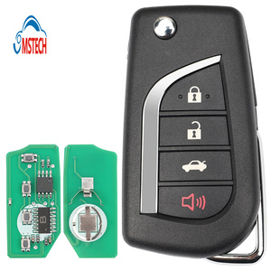 MS รีโมทรถยนต์แบบพับได้3 + 1ปุ่มจากโรงงานสำหรับ Toyota พร้อมชิพ H fccid HYQ12BFB PN 89070-06790รีโมทคอนโทรลรถเปล่ากุญแจรถ - Product Image 2